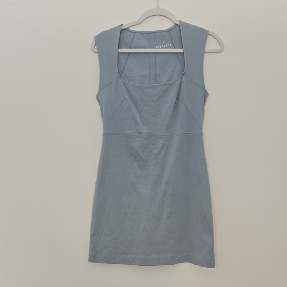 Everlane Dresses & Skirts - Everlane Women's Slate Blue A Line 100% Cotton Mini Dress Normcore Spring